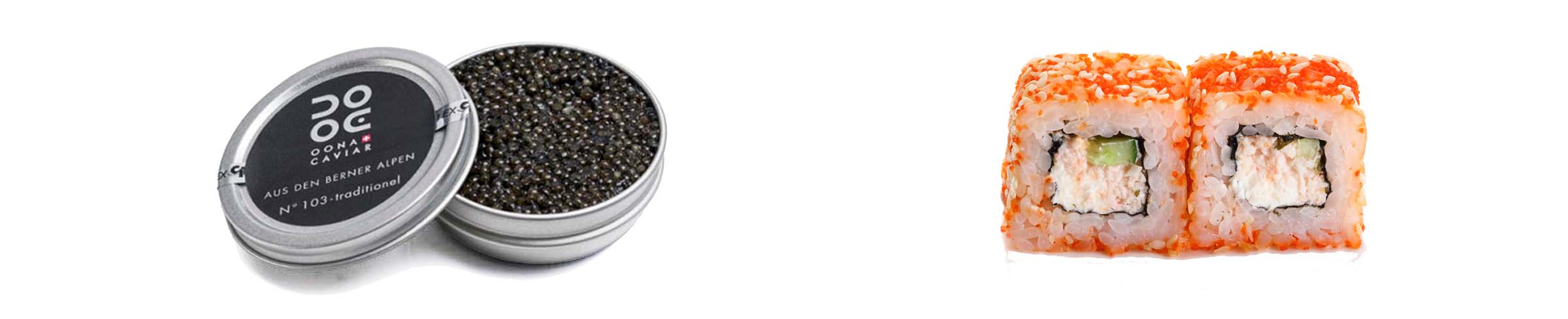Sushi und Caviar low